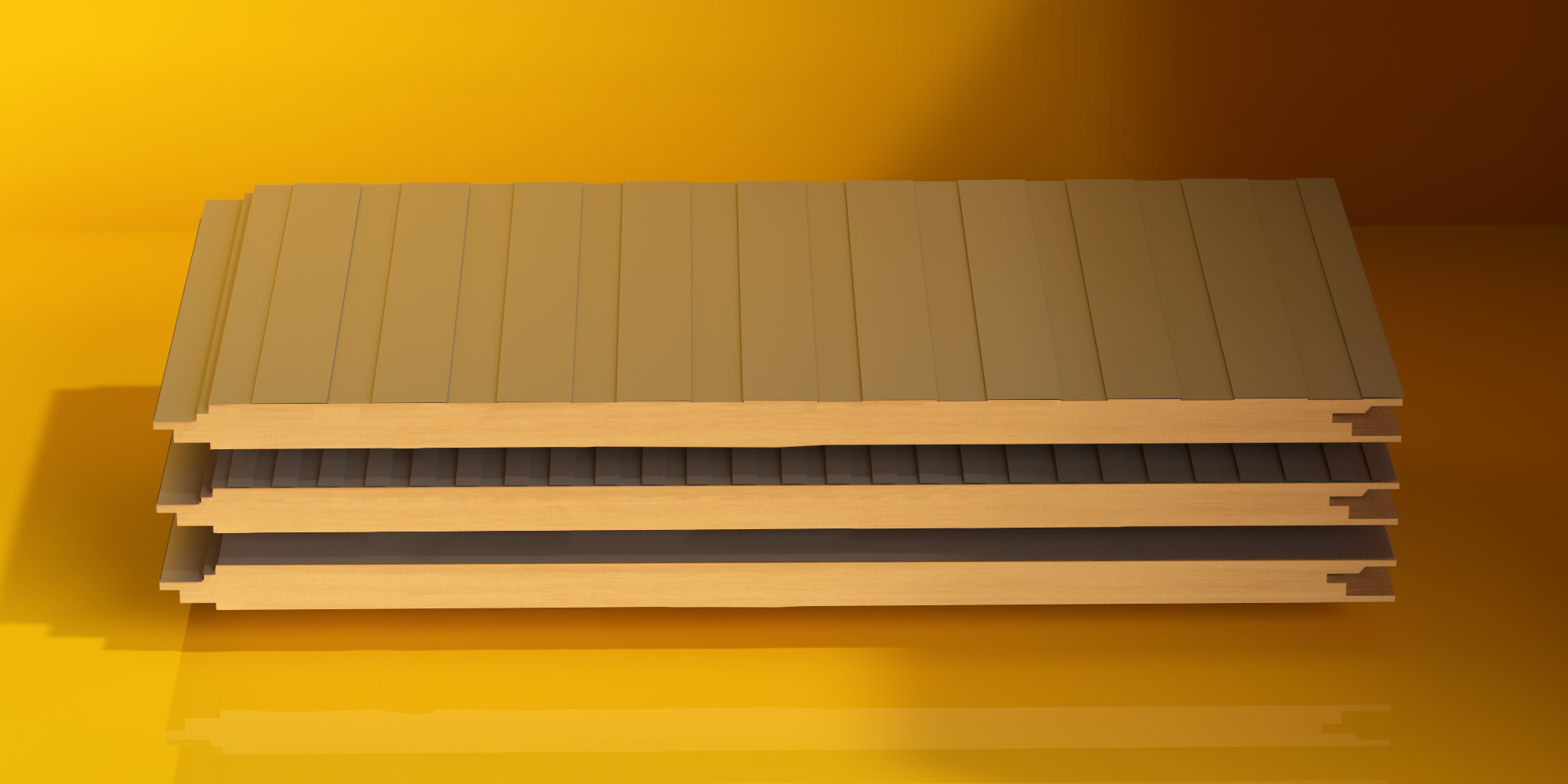 Painel Sandwich Fixação Oculta Microperfilado em Granite HDX 55 μm